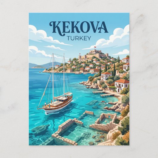 Kekova Türkei Postkarte (Vorderseite)