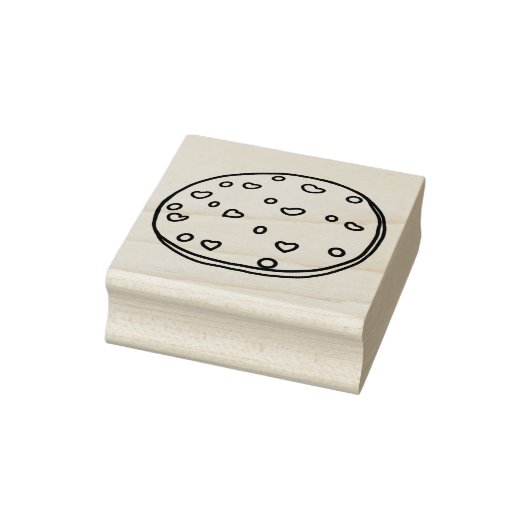 Keks aus dem Herz Gummistempel (Stempel)