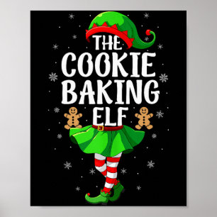 Keks backender Elf Weihnachten Mädchen Frauen Elf Poster