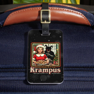 Keks für Krampus Frohe Krampus Weihnachten Horror Gepäckanhänger