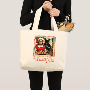 Keks für Krampus Frohe Krampus Weihnachten Horror Jumbo Stoffbeutel