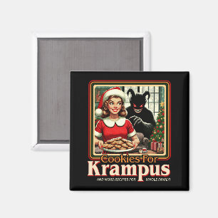 Keks für Krampus Frohe Krampus Weihnachten Horror Magnet