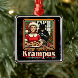 Keks für Krampus Frohe Krampus Weihnachten Horror Ornament Aus Metall