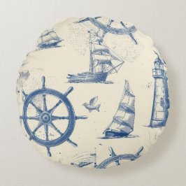 Keks mit Meeresleme in Form eines gerundeten Ginge Rundes Kissen