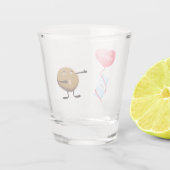 Keks mit Milch Schnapsglas (Rückseite)