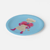 Keks Monster Food Truck | Gonger Posing Pappteller (Schrägansicht)