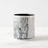 Keks und Lebkuchen klemmt bei Charing fest Zweifarbige Tasse (Mittel)