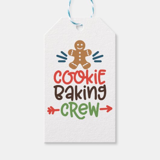 Keksbacken Crew Weihnachten Geschenkanhänger (Vorderseite)