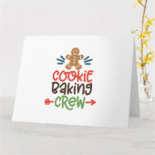 Keksbacken Crew Weihnachten Karte (Gelbe Blume)