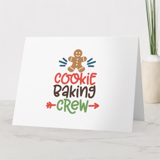 Keksbacken Crew Weihnachten Karte (Vorderseite)