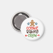 Keksbacken Crew Weihnachten Magnet (Vorderseite/Rückseite)