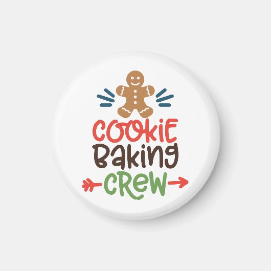 Keksbacken Crew Weihnachten Magnet (Vorne)