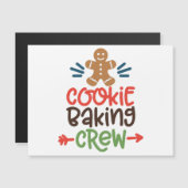 Keksbacken Crew Weihnachten Magnetkarte (Vorne/Hinten)