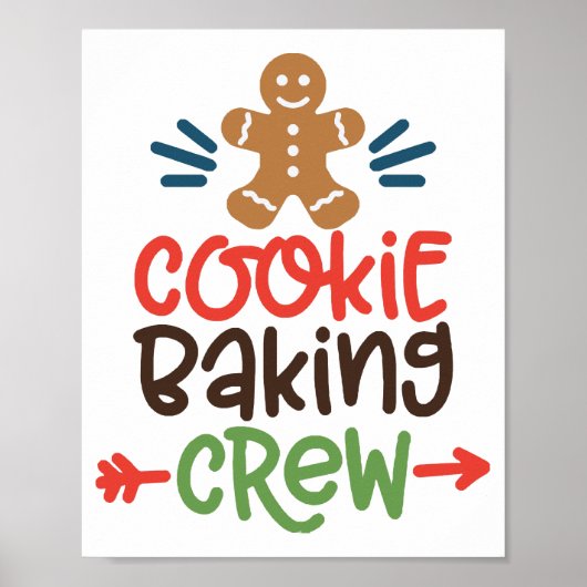 Keksbacken Crew Weihnachten Poster (Vorne)