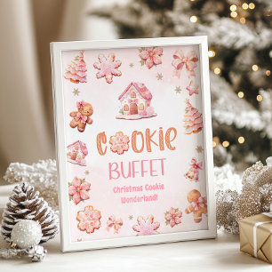 Keksbuffet Little Cookie Weihnachten Geburtstag Poster