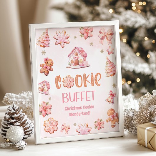 Keksbuffet Little Cookie Weihnachten Geburtstag Poster