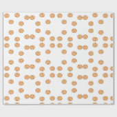 Kekse auf weiß geschenkpapier (Flach)