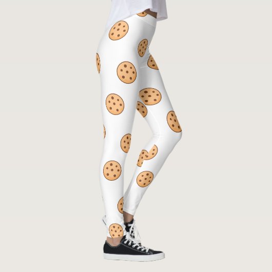 Kekse auf weiß leggings (Rechts)