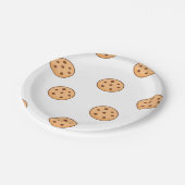 Kekse auf weiß pappteller (Schrägansicht)