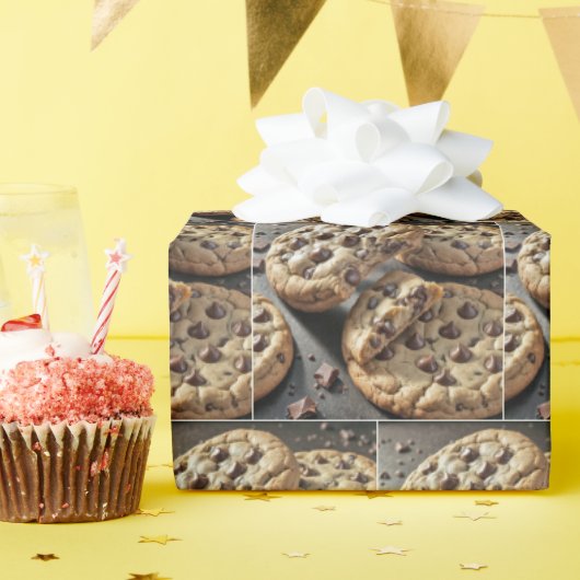 Kekse aus Schokolade Geschenkpapier (Geburtstagsparty)