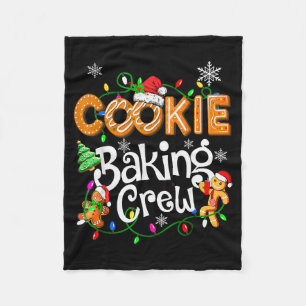 Kekse-Back-Crew-Kochliebhaber-Santa-Weihnachten-Gi Fleecedecke
