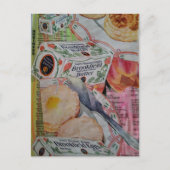 Kekse Butter Eier Collage  Postkarte (Vorderseite)