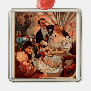 Kekse Champagne-Lefevre-Utile Silbernes Ornament