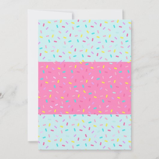 Kekse, die Party Einladung schmücken (Rückseite)