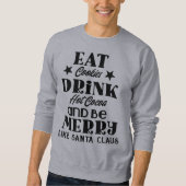 Kekse essen heißen Kakao Mens Sweatshirt (Vorderseite)