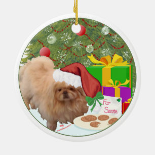 Kekse für den Weihnachtsmann Keramik Ornament
