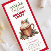 Kekse heißer Kakao und Feiertagssommer Einladung