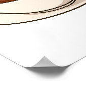 Kekse in Schwierigkeiten im Inneren eines Kaffeecu Poster (Ecke)