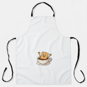 Kekse in Schwierigkeiten im Inneren eines Kaffeecu Schürze (Vorderseite)