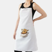 Kekse in Schwierigkeiten im Inneren eines Kaffeecu Schürze (InSitu)