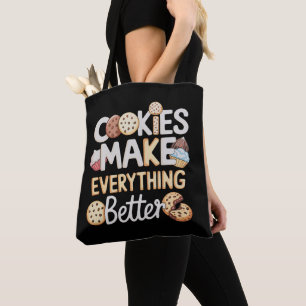 Kekse machen alles besser lustiges Weihnachten Tasche