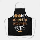 Kekse machen alles zu einem besseren Funny Food Schürze (Vorderseite)
