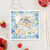 Kekse mit Hortensienblüten Serviette (Beispiel)