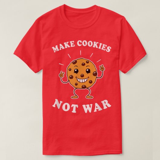 Kekse nicht Krieg machen - Funny Baking T-Shirt (Design vorne)