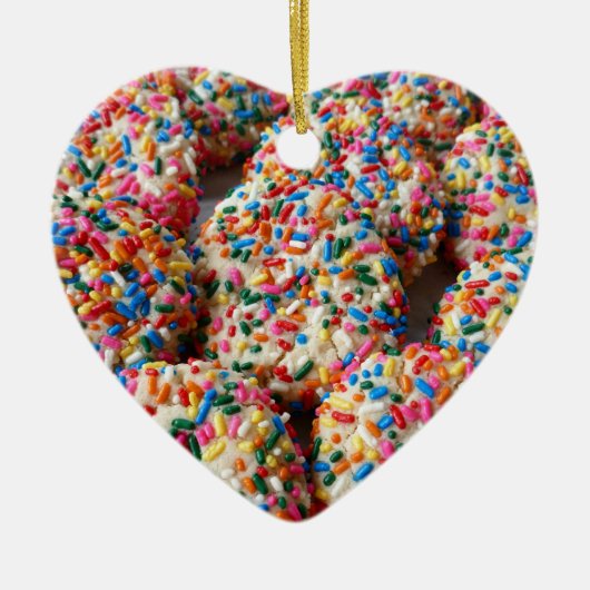 Kekse spalten Spaß bei Backfotografie Keramik Ornament (Vorne)