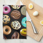 Kekse und Doughnüsse Geschirrtuch (Viertel Falte)