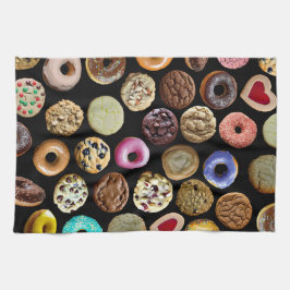 Kekse und Doughnüsse Geschirrtuch