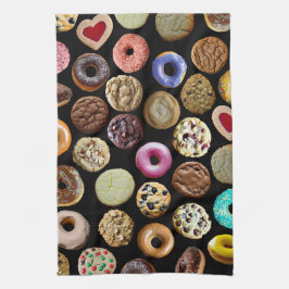 Kekse und Doughnüsse Geschirrtuch