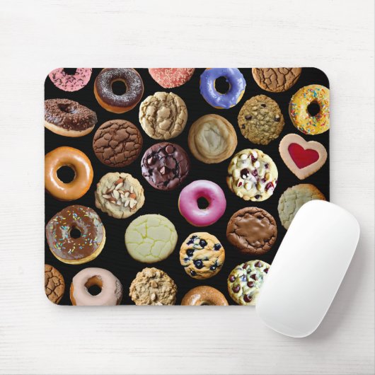 Kekse und Doughnüsse Mousepad (Mit Mouse)