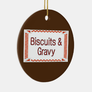 Kekse und Gravy Keramik Ornament