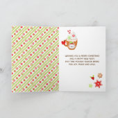 Kekse und Kakao Grün frohe Weihnachten (Innenseite)