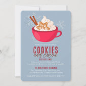 Kekse und Kakaogeschmack in einer Tasse Einladung (Vorderseite)