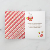 Kekse und Kakaorot Frohe Weihnachten (Innenseite)