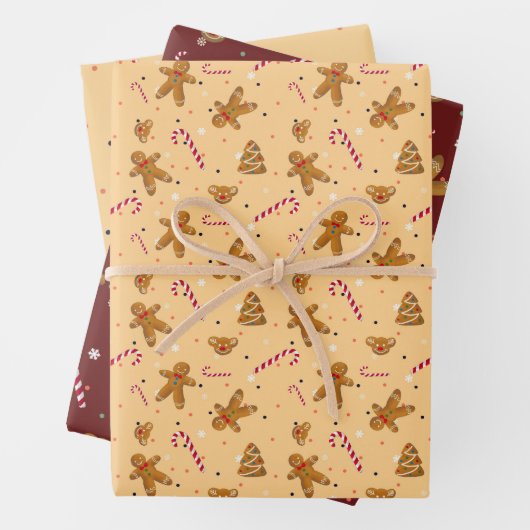 Kekse und Lebkuchen Geschenkpapier Set (Beispiel)