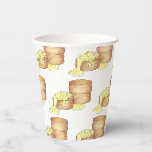 Kekse und südliche Küche im Gravy Pappbecher (Vorderseite)