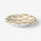 Kekse und südliche Küche im Gravy Pappteller (Gewinkelt)